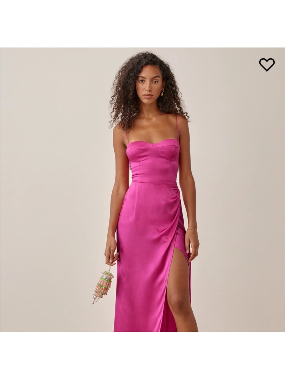 Reformation Marguerite silk midi dress size 4 - Picture 2 of 11